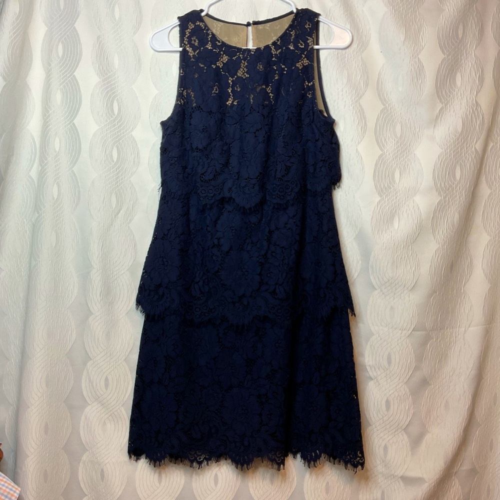 Lauren Ralph Lauren navy lace dress 6